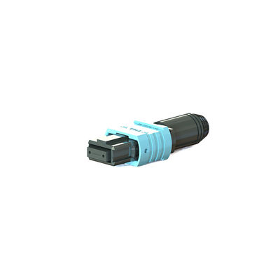 Мини 36мм MPO соединитель OM3 Многорежимный волокно круглый ботинок Aqua Fiber Optic соединитель