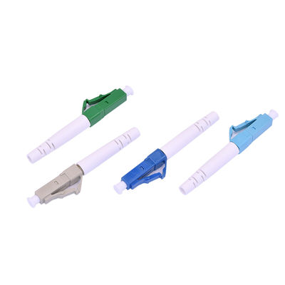 Хорошая цена 0.9mm Single Mode Simplex Fiber Optic LC Connector Kit PEI Materials low insertion loss онлайн